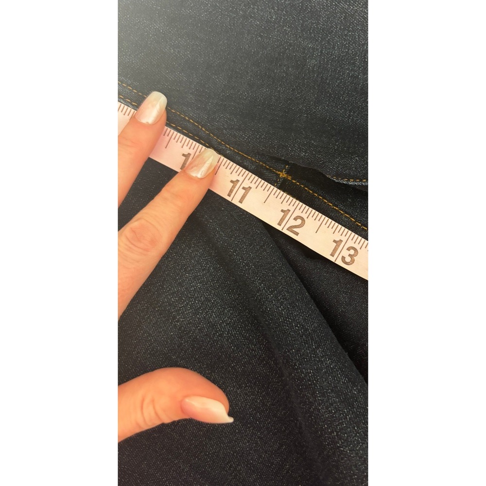Everlane The Curvy High-Rise Skinny Jean Dark Indigo Blue‎ Denim Size 31 Crop - Picture 5 of 7